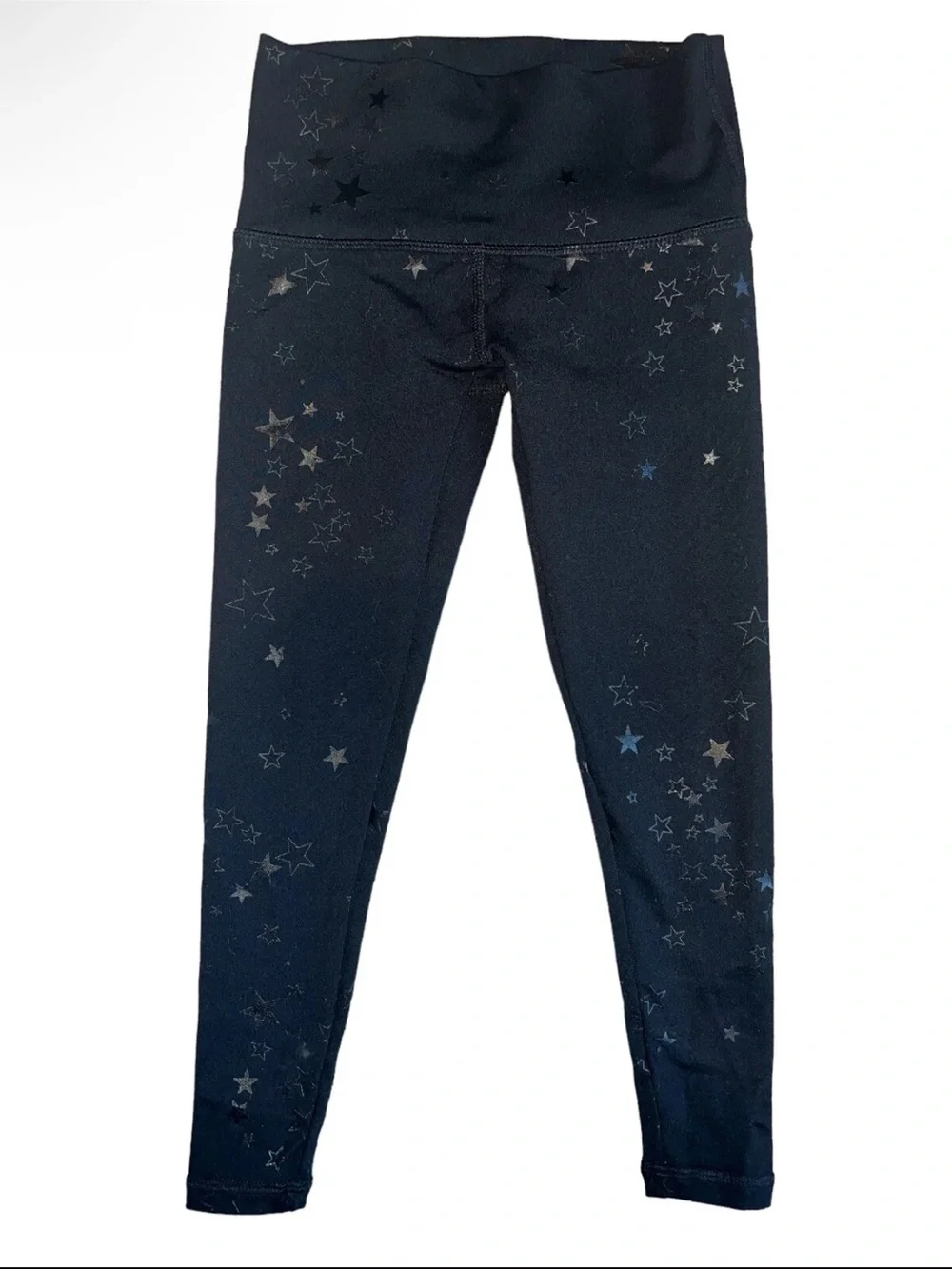 Spiritual Gangster girls black star print active leggings size 10